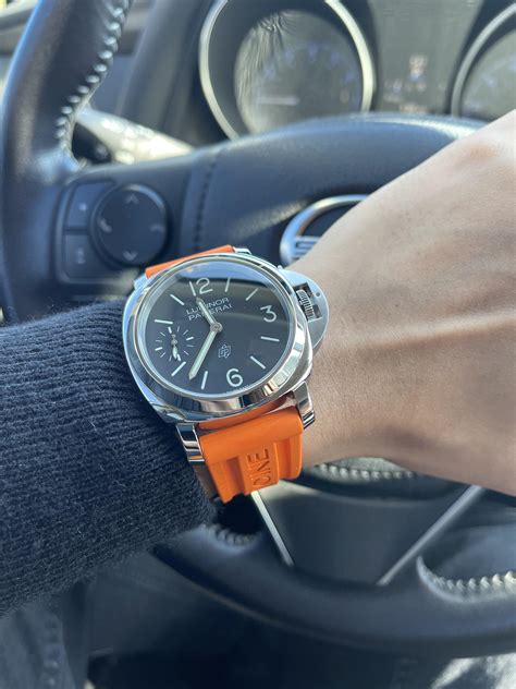 panerai leather strap price|panerai rubber strap 24mm.